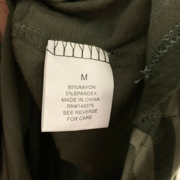 Sweet Romeo Womens Camo Thumbhole Long Sleeve Stretch Jersey Top - Picture 5 of 5